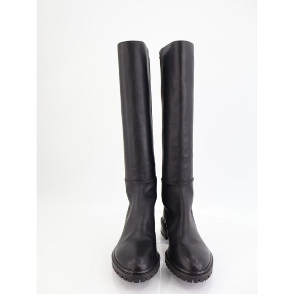 STUART WEITZMAN Women'S 5050 Black Leather Over The Knee Boots Size 6 B - Picture 3 of 13